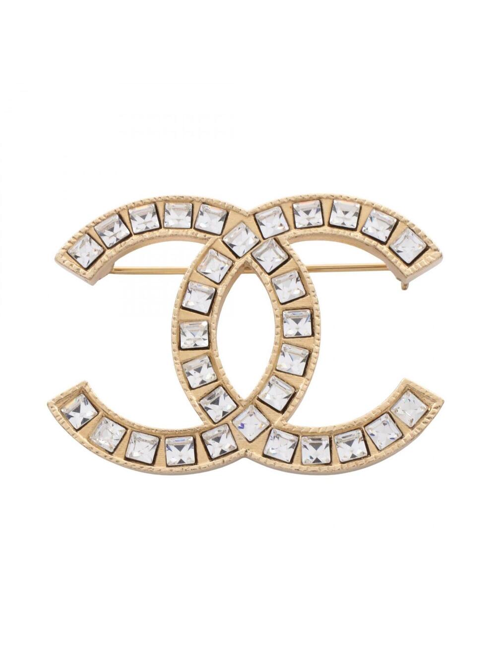Chanel Cc Logo Brooch Metal #287887C14B